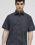 Cole Print Detail Kemeja Regular Pria