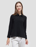 Connexion Long Sleeve Shirt Plain Basic Hidden Buttons