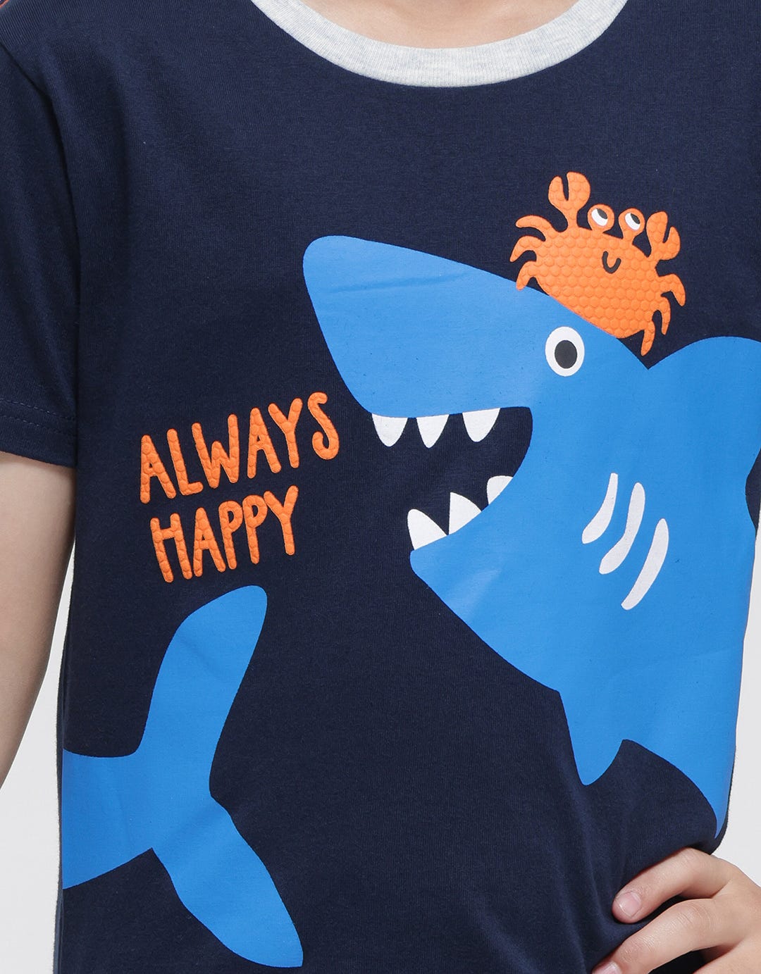 Little M Top-Bottom Shark T-Shirt Set
