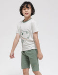 Little M Top-Bottom Set T-Shirt Dino Outline