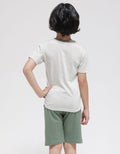 Little M Top-Bottom Set T-Shirt Dino Outline
