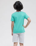 Little M Top-Bottom Setelan Pakaian Print T-Shirt Wild