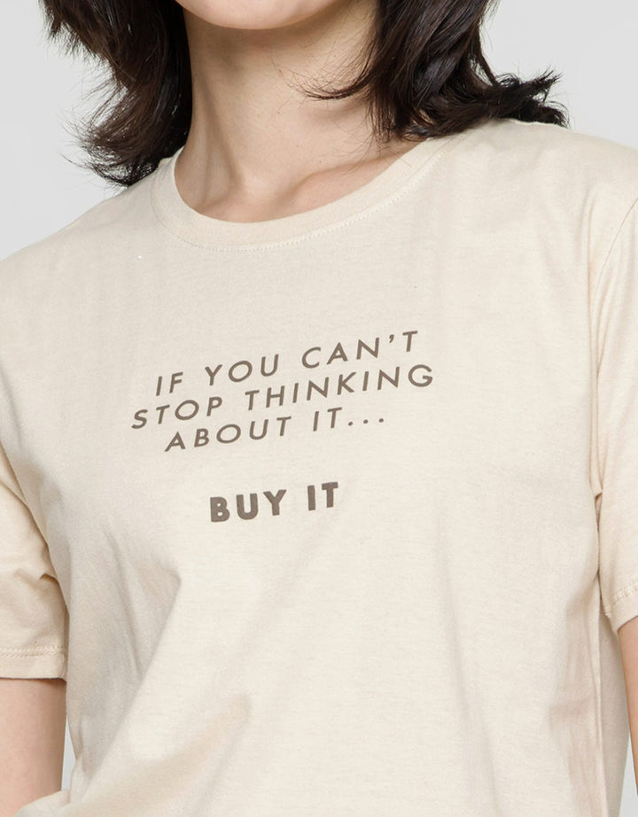 Nevada Cant Stop Think About It Kaos Wanita