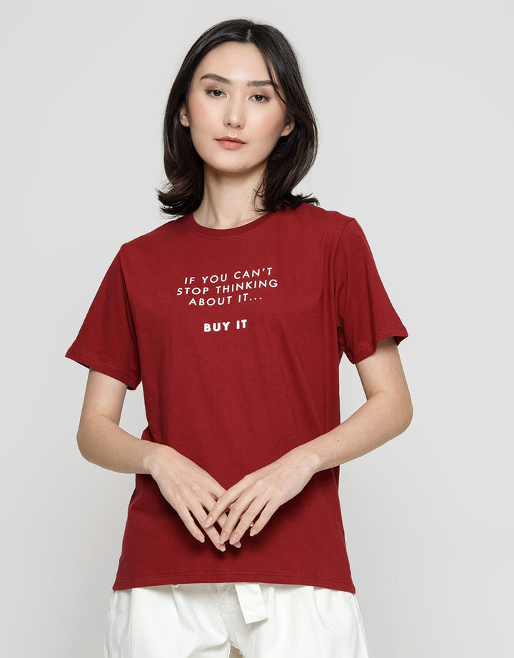 Nevada Cant Stop Think About It Kaos Wanita