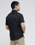 Cole Slim Oxford With Pocket Flap Kemeja Lengan Pendek Pria
