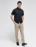 Cole Slim Oxford With Pocket Flap Kemeja Lengan Pendek Pria