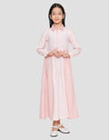 Cardinal Kids Girl Flower Button Detail Gamis Anak Gadis