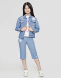 Aero Happy Bunny Jaket Denim Anak Perempuan