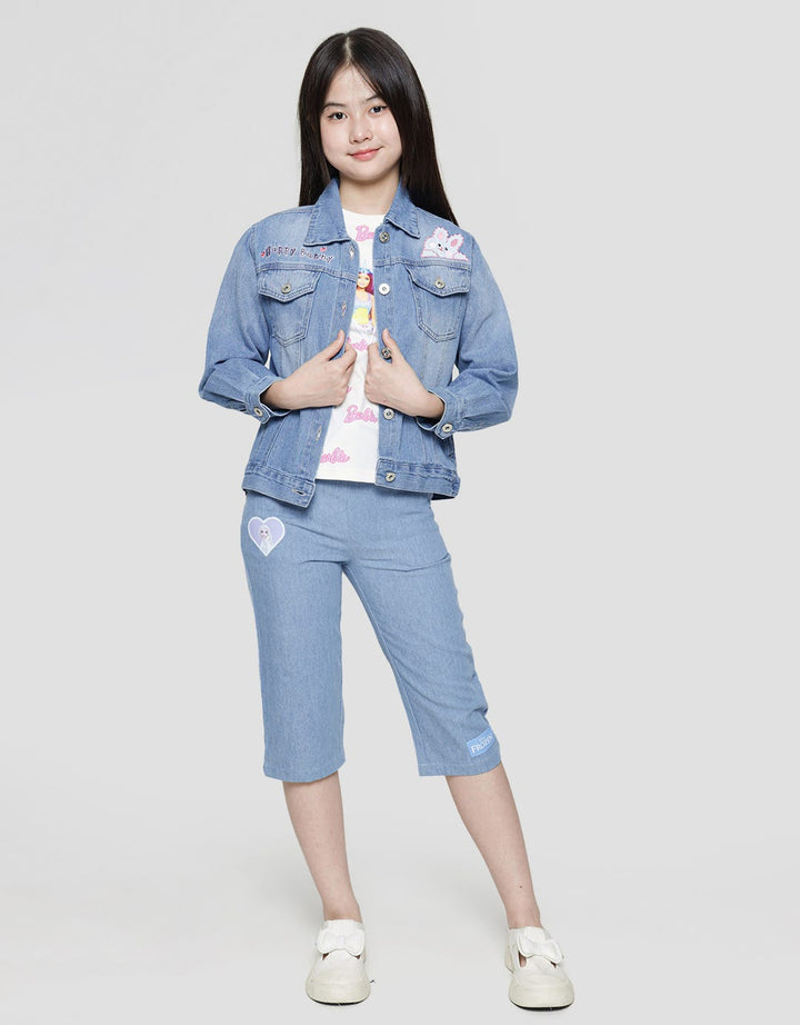 Aero Happy Bunny Jaket Denim Anak Perempuan