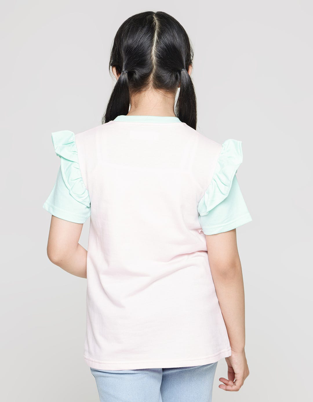 Aero Color Block Cat Girls T-Shirt