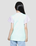 Aero Color Block Unicorn Waist Bag Kaos Lengan Pendek Anak Perempuan