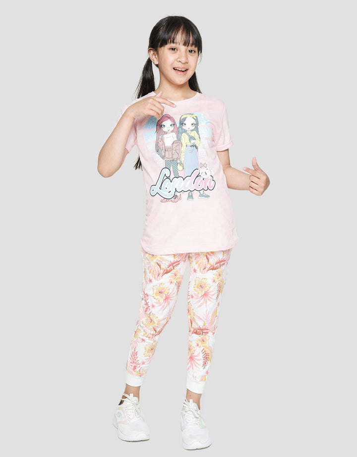 Aero Nonik London Kaos Anak Perempuan