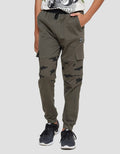 Aero Print Army Joger Kombinasi Anak Laki-Laki