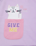 Little M Short Sleeve Midi Dress Kantong 2 Kucing Wangki