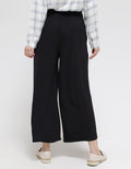 Details Long Pants Cullote With Double Line Button And String