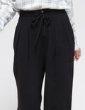 Details Long Pants Cullote With Double Line Button And String