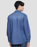 Gab's Kemeja Lengan Panjang Medium Blue Pria