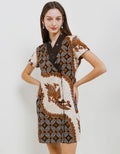 Arjuna Weda Sackdress Batik Kawung Manuk Wanita