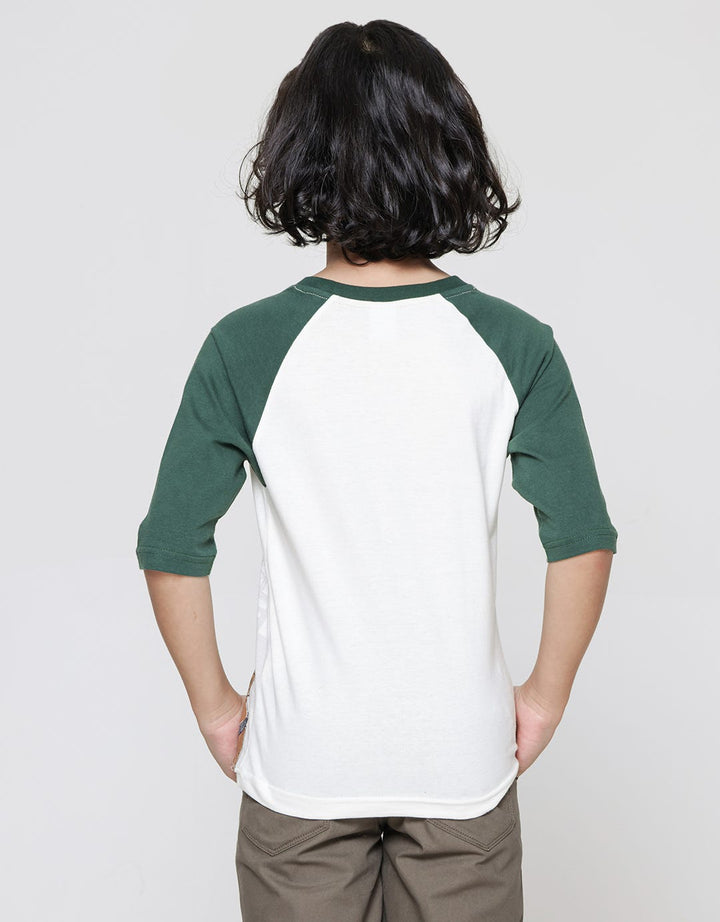 Little M Boys 3/4 Raglan T-Shirt Dino Print