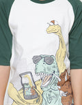 Little M Boys 3/4 Raglan T-Shirt Dino Print