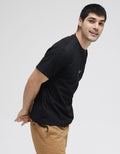 Details Texture Neck Embro Men's T-Shirt