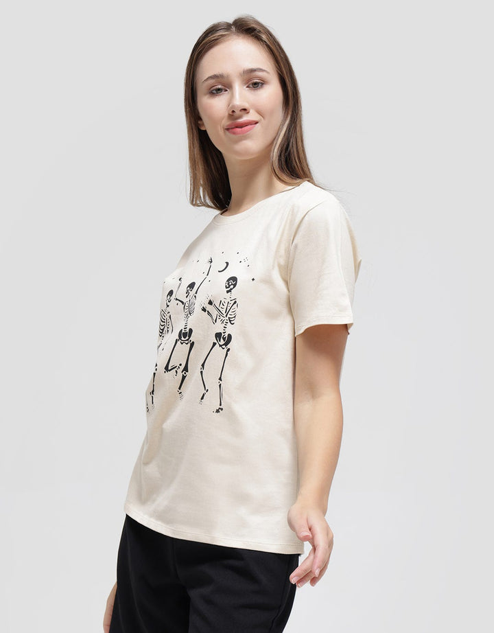 Nevada Halloween Skeleton Kaos Wanita