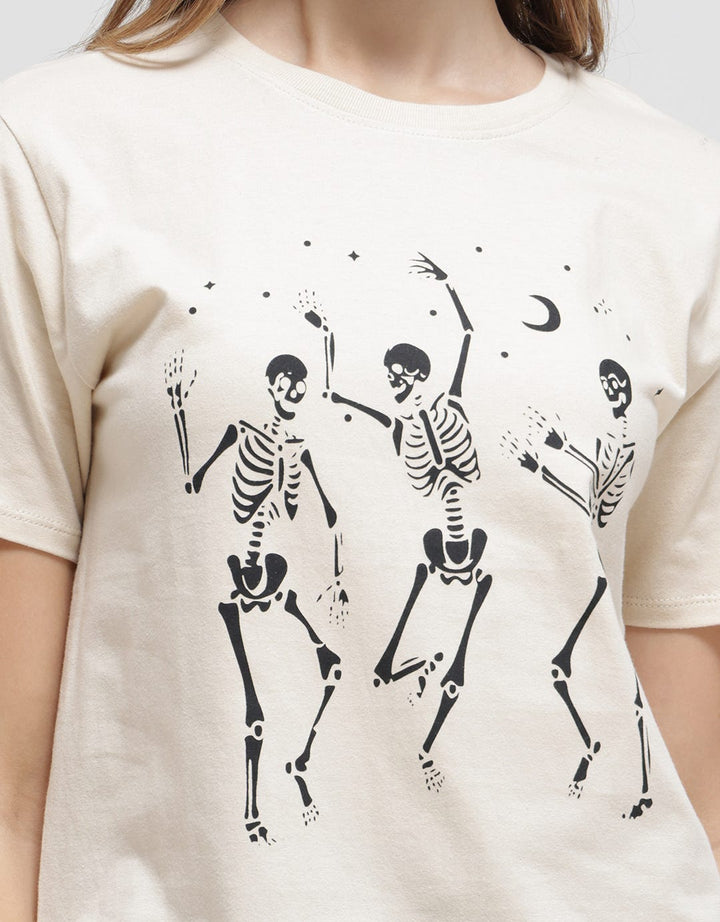 Nevada Halloween Skeleton Kaos Wanita