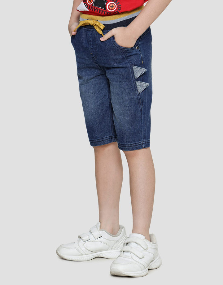 Little M Rib Denim Celana Pendek Anak Laki-laki