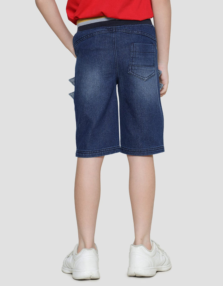 Little M Rib Denim Celana Pendek Anak Laki-laki