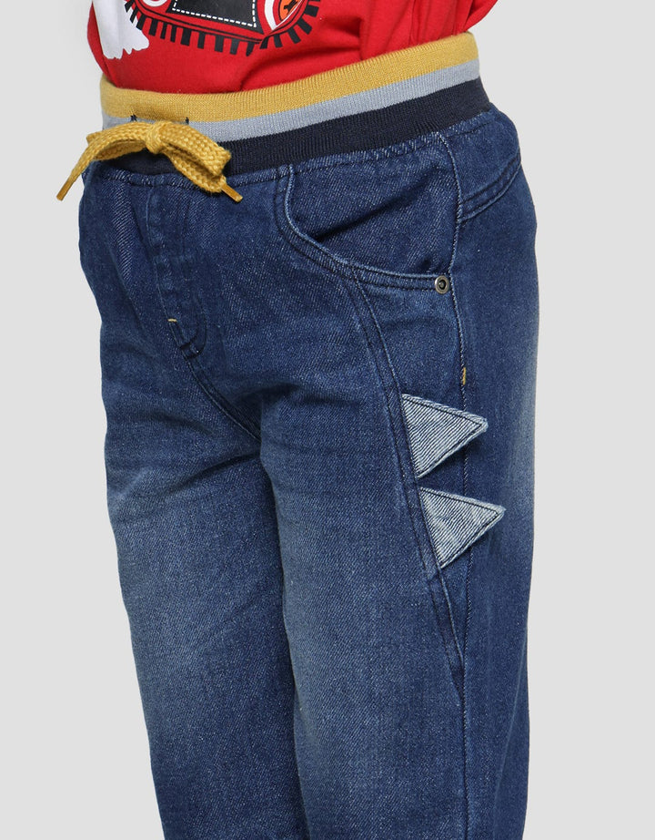 Little M Rib Denim Celana Pendek Anak Laki-laki