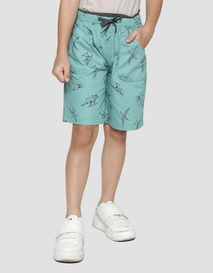 Little M Short Pants Woven Print Dino