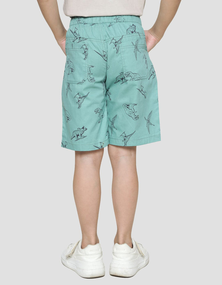 Little M Short Pants Woven Print Dino