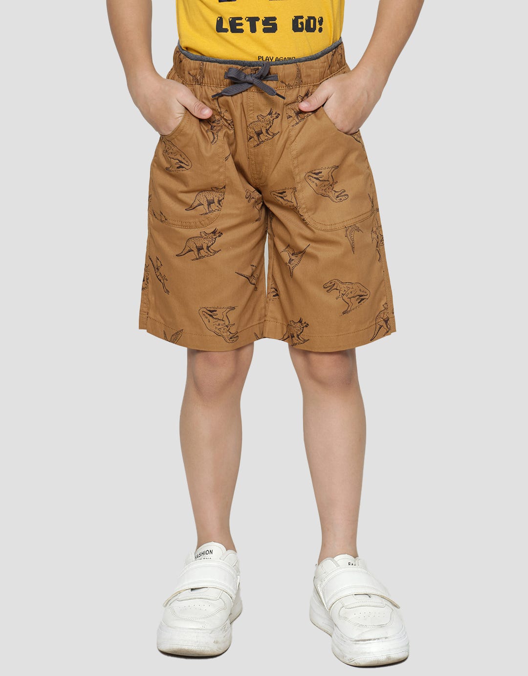 Little M Short Pants Woven Print Dino