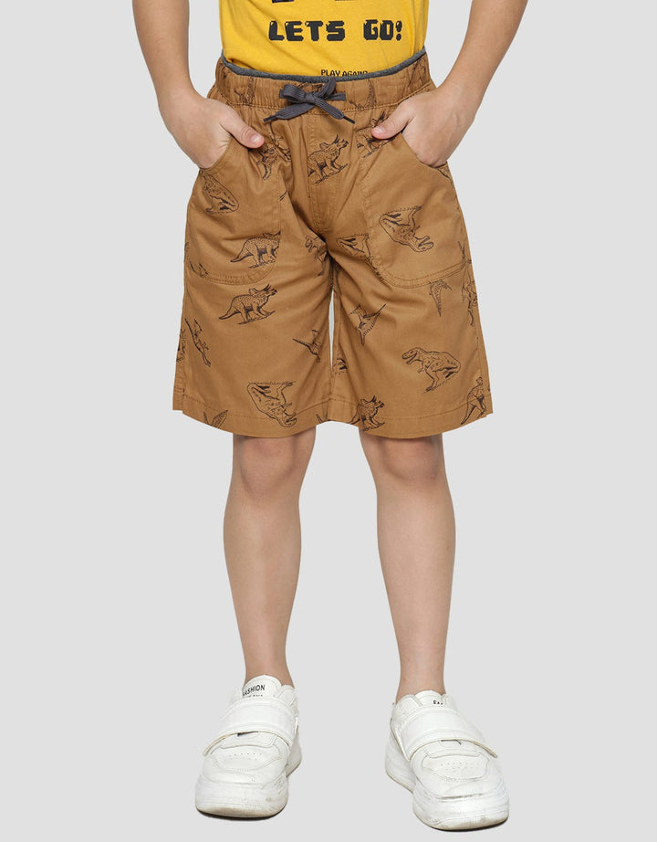 Little M Short Pants Woven Print Dino
