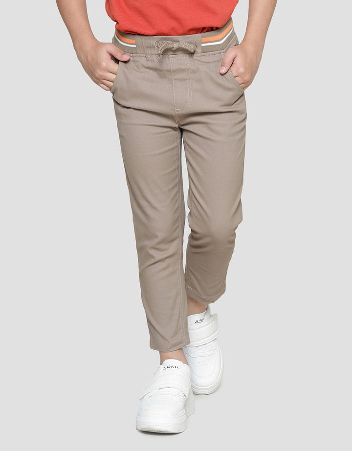 Little M Regular Rib Stretch Celana Woven Anak laki-laki