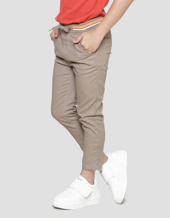 Little M Regular Rib Stretch Celana Woven Anak laki-laki