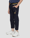 Little M Celana Panjang Non Stretch Rib Anak Laki-laki Dino