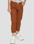 Little M Long Pants Woven Reguler Karet Kombinasi Kaki