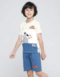 Little M Set T-Shirt Pants Cut N Sewn Space