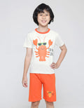 Little M Crab Print T-Shirt Set
