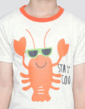 Little M Crab Print T-Shirt Set