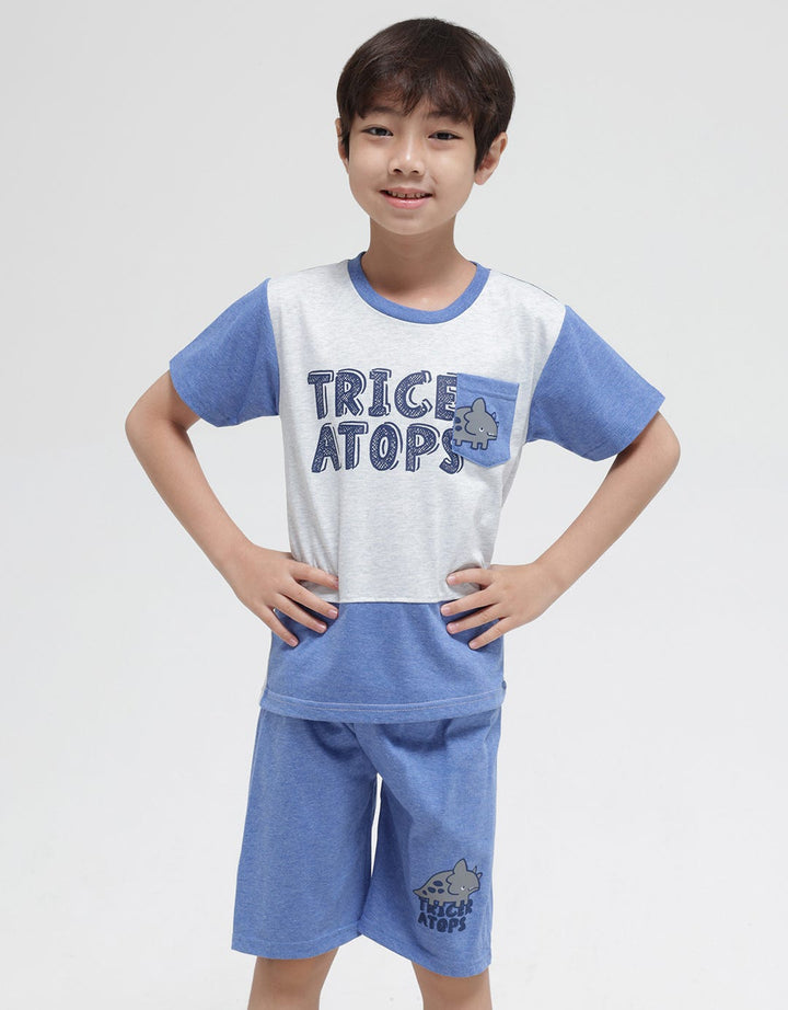 Little M Cut N Sewn Triceratops T-Shirt Set
