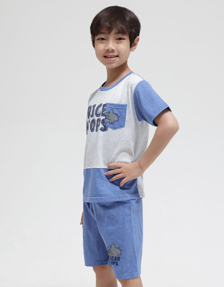 Little M Cut N Sewn Triceratops T-Shirt Set