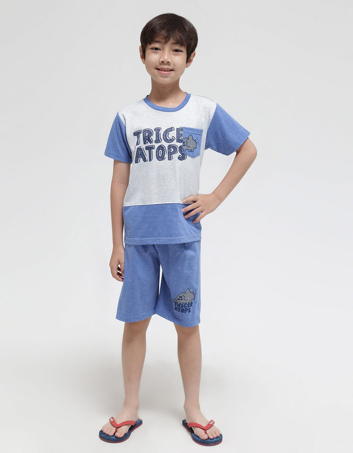 Little M Cut N Sewn Triceratops T-Shirt Set