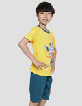 Little M Giraffe Baju Set Anak Laki-Laki