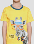 Little M Giraffe Baju Set Anak Laki-Laki