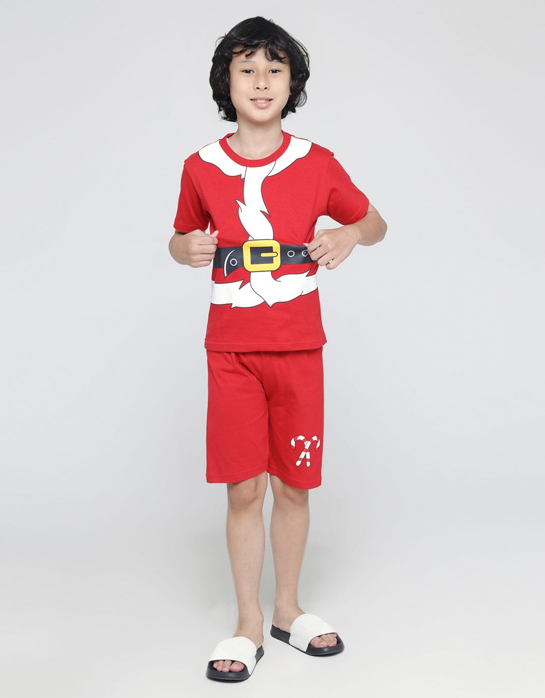 Little M Set T-Shirt Pants Xmas Santa