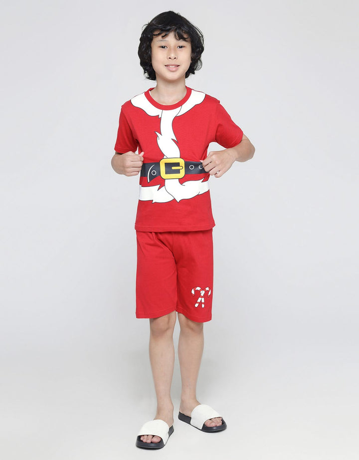 Little M Set T-Shirt Pants Xmas Santa