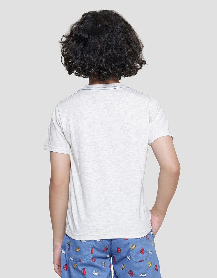 Little M Dino Kaos Lengan Pendek Anak Laki-laki