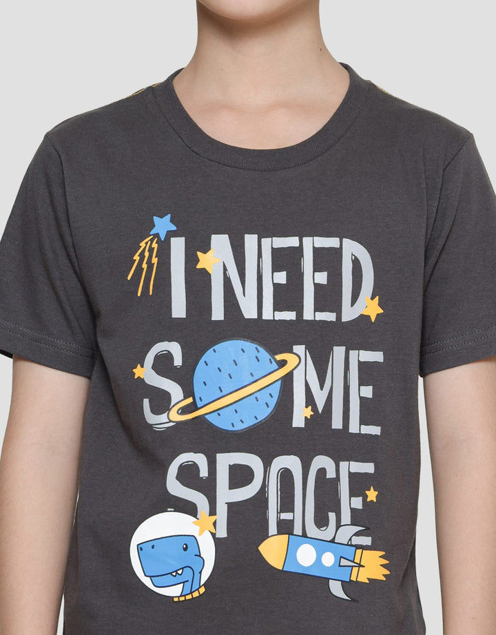 Little M Kaos Lengan Pendek Anak Laki-laki Print I Need Space